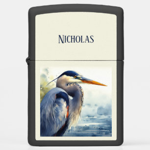 Grote Blauwe Heron Wildlife Wetlands Vogelkunst Na