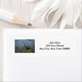 Grote blauwe reiger bij Viera Wetlands Label (Insitu)