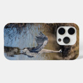 Grote blauwe reiger in het meer Case-Mate iPhone case (Achterkant (horizontaal))