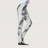 Grote Blauwe Reiger Leggings (Rechts)