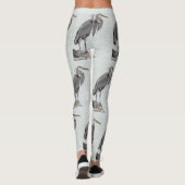 Grote Blauwe Reiger Leggings (Achterkant)