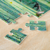 Grote Blauwe Reiger Louisana. Puzzel (Zijkant)