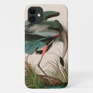 Grote Blauwe Reiger Vogels van Amerika Audubon Pri iPhone 11 Hoesje