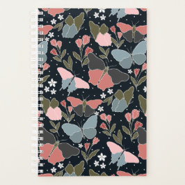 Grote blauwe vlinderplanner planner