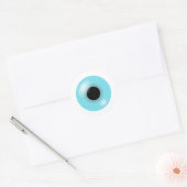 Grote blauwe wondsticker ronde sticker (Envelop)