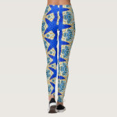 grote blauwe zeester leggings (Achterkant)