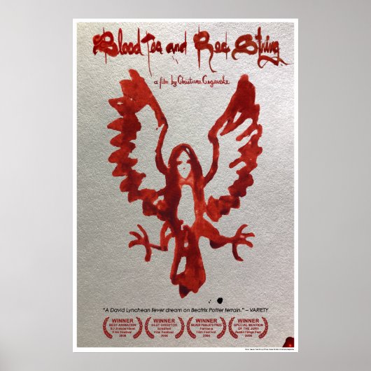 Grote Bloed Thee en Rode String Officiële Poster (Voorkant)