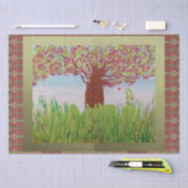 grote bloeiende boom tissuepapier (Craft)