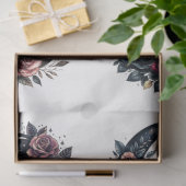 Grote Bloemen Gothic Crescent Moons & Rozen Decoup Tissuepapier (Geschenk)