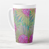 Grote Bloemen Latte Cup Latte Mok (Linkerhoek)