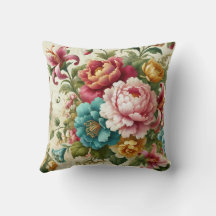 Grote Bloemen Motief Ontwerp Patroon 1