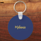 Grote bloemen patroon bevestigen sleutelhanger (Achterkant)