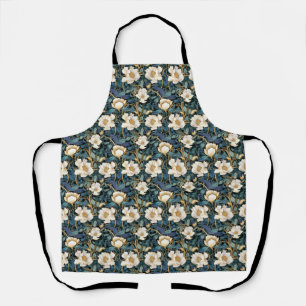 Grote bloemen William Morris geïnspireerd all-over Schort