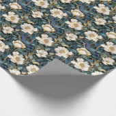 Grote Bloemen William Morris geïnspireerd geschenk Cadeaupapier (Hoek)