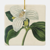 Grote blote trillium keramisch ornament (Achterkant)