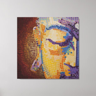 Grote boeddha-gezicht canvas afdruk