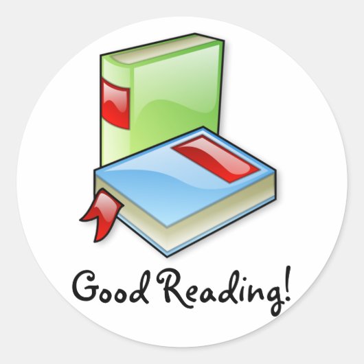 Grote boeken ronde sticker (Voorkant)