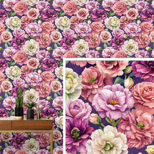 Grote Bold & Mooie Roze Mauve Sinaasappel Cream Behang