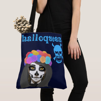 Grote boodschappentas met Halloween-print Draagtas