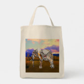 Grote boodschappentas met klokwerk olifant tote bag (Achterkant)