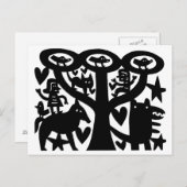 Grote boom briefkaart (Voorkant / Achterkant)