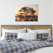 Grote boom canvas afdruk (Insitu (Slaapkamer))