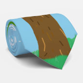 Grote boom stropdas (Opgerold)