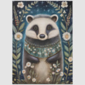 Grote Bos Creature Florals Decoupage Tissuepapier (Voorkant)