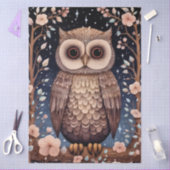 Grote Bos Uil & Bloemen Decoupage Tissuepapier (Craft)