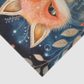 Grote bosdieren Floral Collage Tissuepapier (Detail)