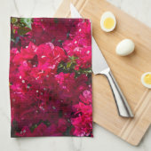 Grote Bougainvillea Theedoek (Quarter Fold)