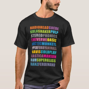GROTE BRITPOP BAND  T-SHIRT