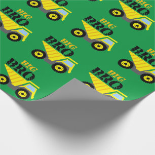 Grote Broer Bouw Gele Kiptractor Cadeaupapier