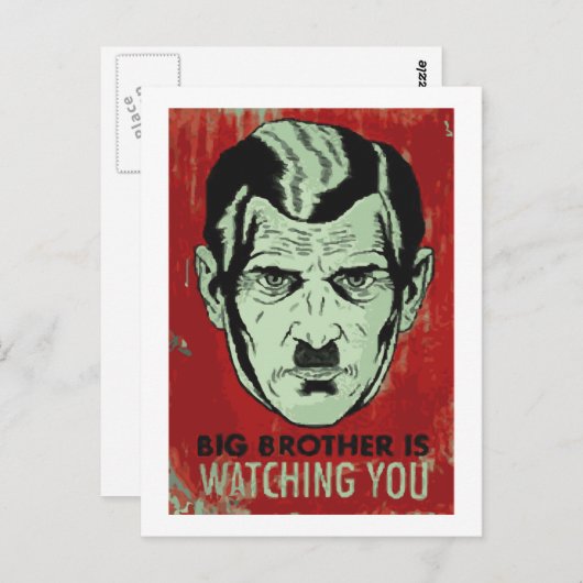 Grote Broer Briefkaart (Voorkant / Achterkant)