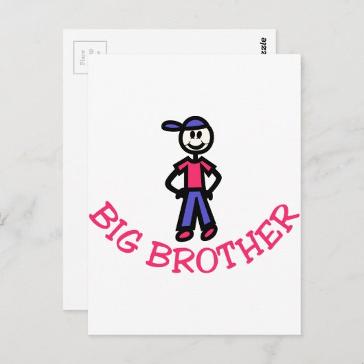 Grote Broer Briefkaart (Voorkant / Achterkant)