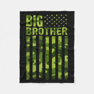 Grote broer camouflage Amerikaanse vlag gepromoot Fleece Deken