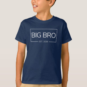 Grote Broer est 2026 broer voor de eerste keer bro T-shirt