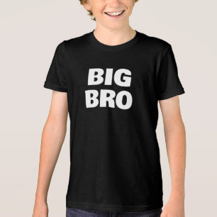 Grote Broer Familie Fotoshoot Vet Gedrukt Tri-Blend Shirt