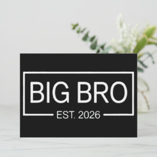 Grote Broer Gesticht 2026 Nieuwe zwangerschap van Kaart