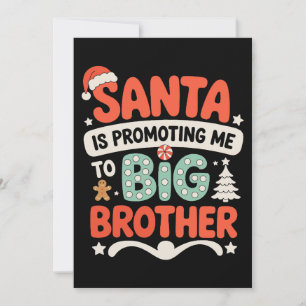 Grote Broer Kerstman Hoed Kerst Aankondiging Xmas