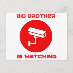 Grote Broer kijkt mee 1984 ingsoc Briefkaart
