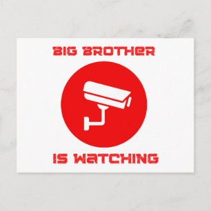 Grote Broer kijkt mee 1984 ingsoc Feestdagenkaart