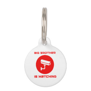 Grote Broer kijkt mee 1984 ingsoc Huisdierpenning