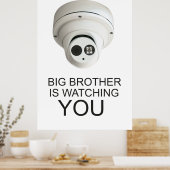 Grote broer kijkt naar je poster (Keuken)