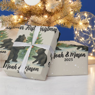 Grote Broer Kleine Broer Beer Op Maat Gemaakte Ker Cadeaupapier