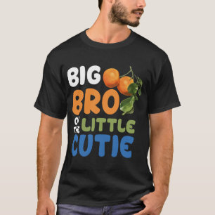 Grote Broer Kleine Moppie Baby Shower Oranje 1e Ge T-shirt