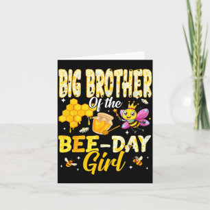 Grote Broer Van De Bij Dag Meisje Verjaardag Famil Kaart