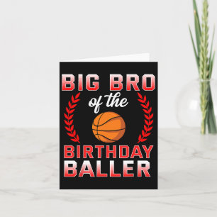 Grote broer van de jarige Bysketbyll Bday Kaart