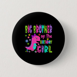 Grote broer van de jarige saurus rex ronde button 5,7 cm