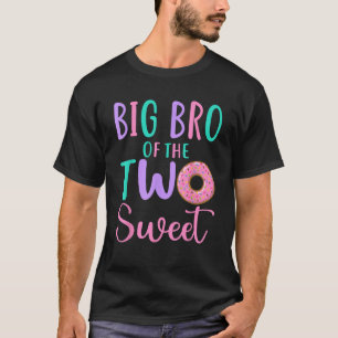 Grote broer van de twee lieve broer 2e verjaardag t-shirt